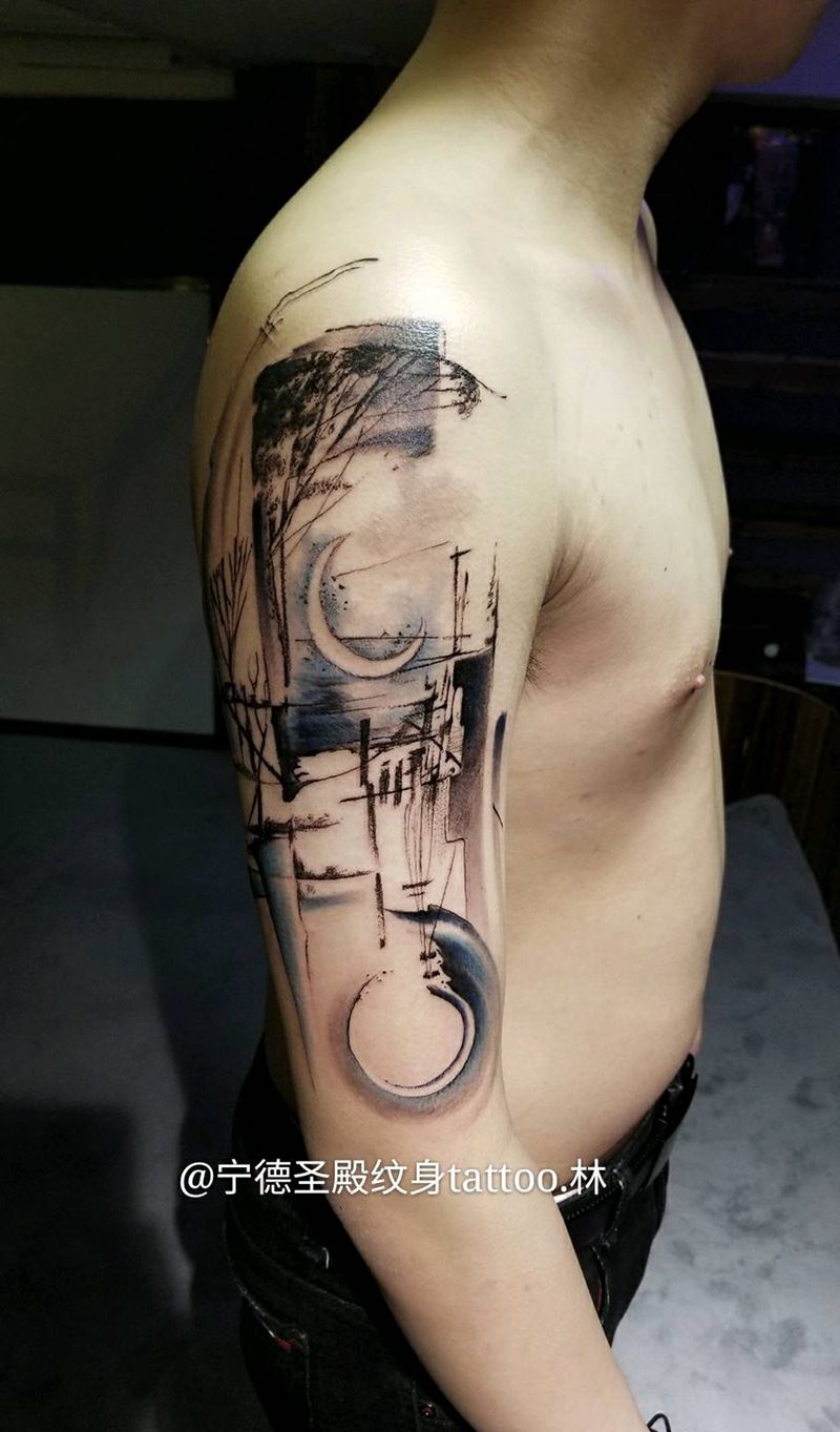 墨纹身图片