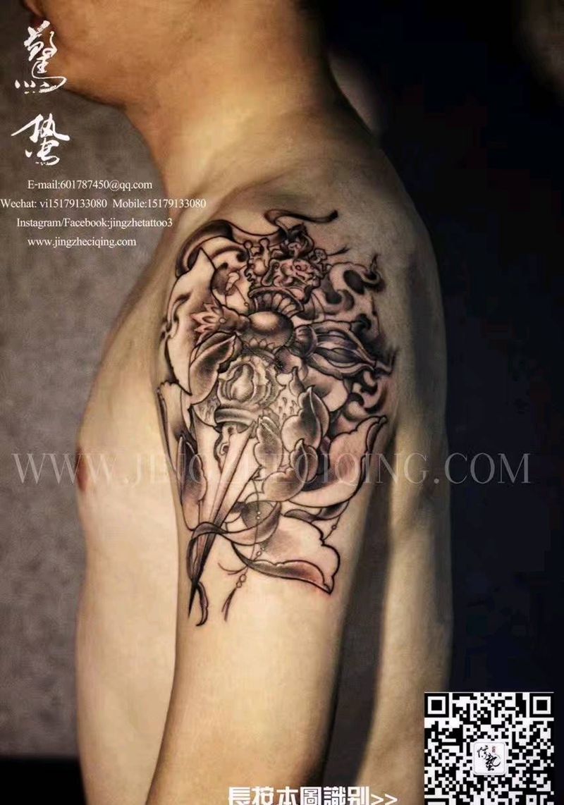 降魔杵纹身图片