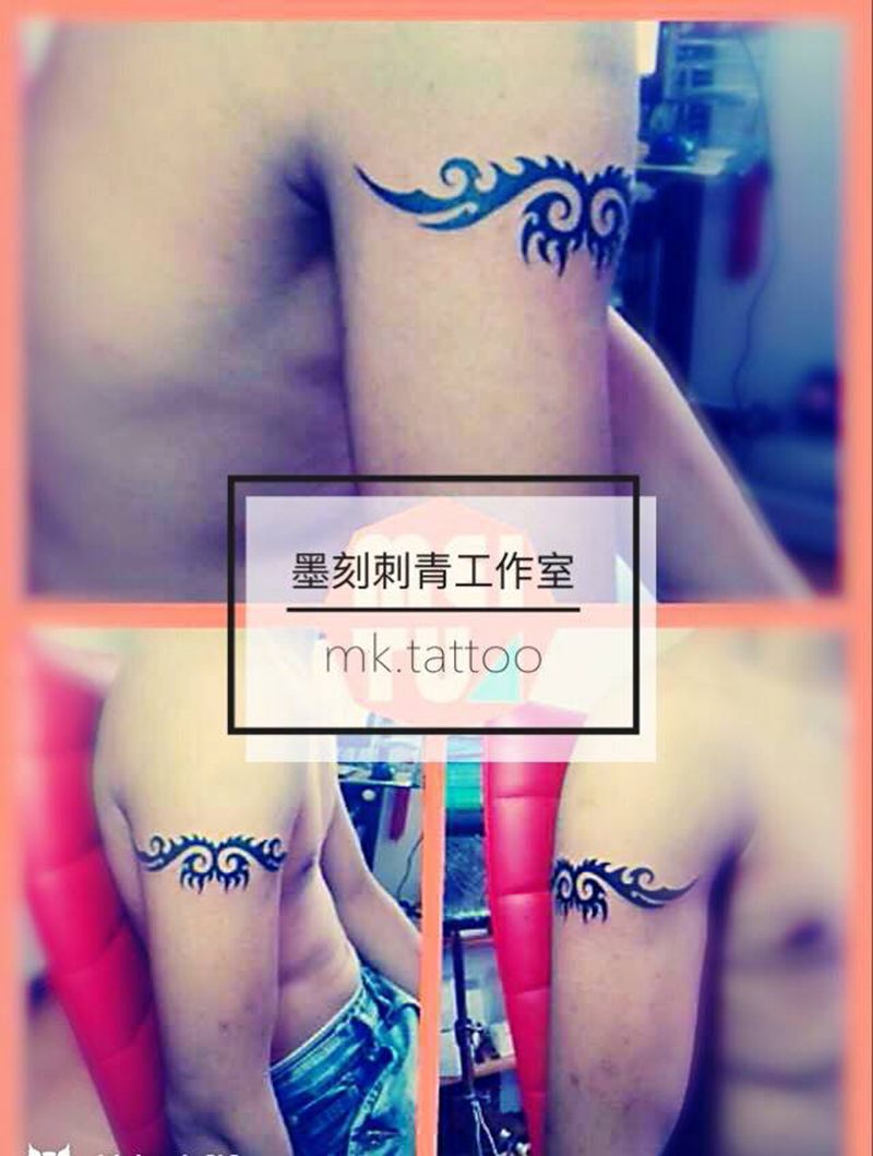 手臂图腾纹身图片