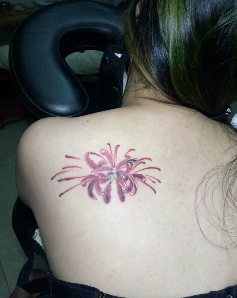 彼岸花纹身图片