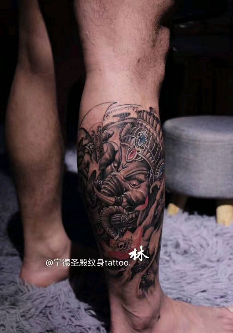 象神纹身图片