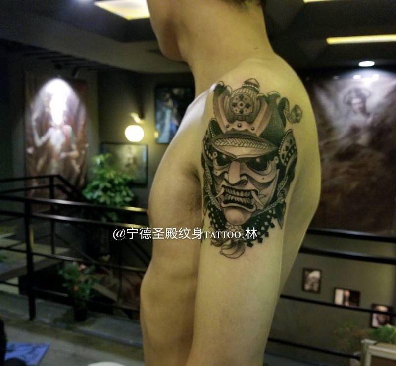 武士纹身图片