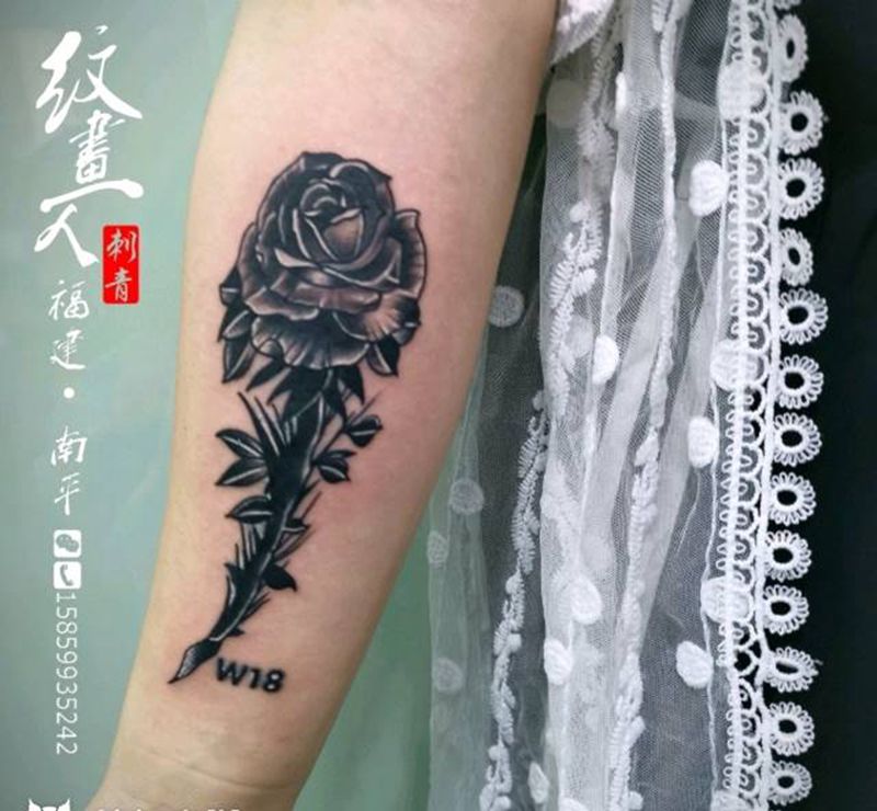 遮盖纹身图片_手部手臂图腾几何纹身图案