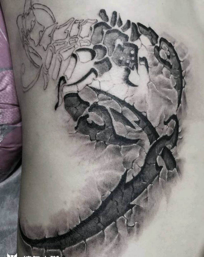 3D纹身图片_腹部原创宁德福建成品纹身图案