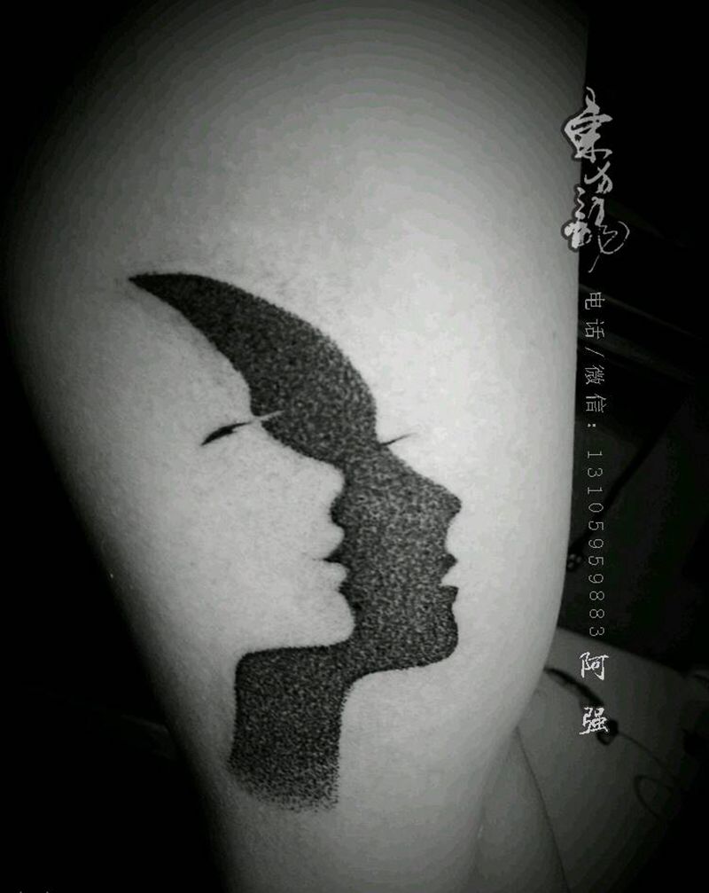 影子纹身图片