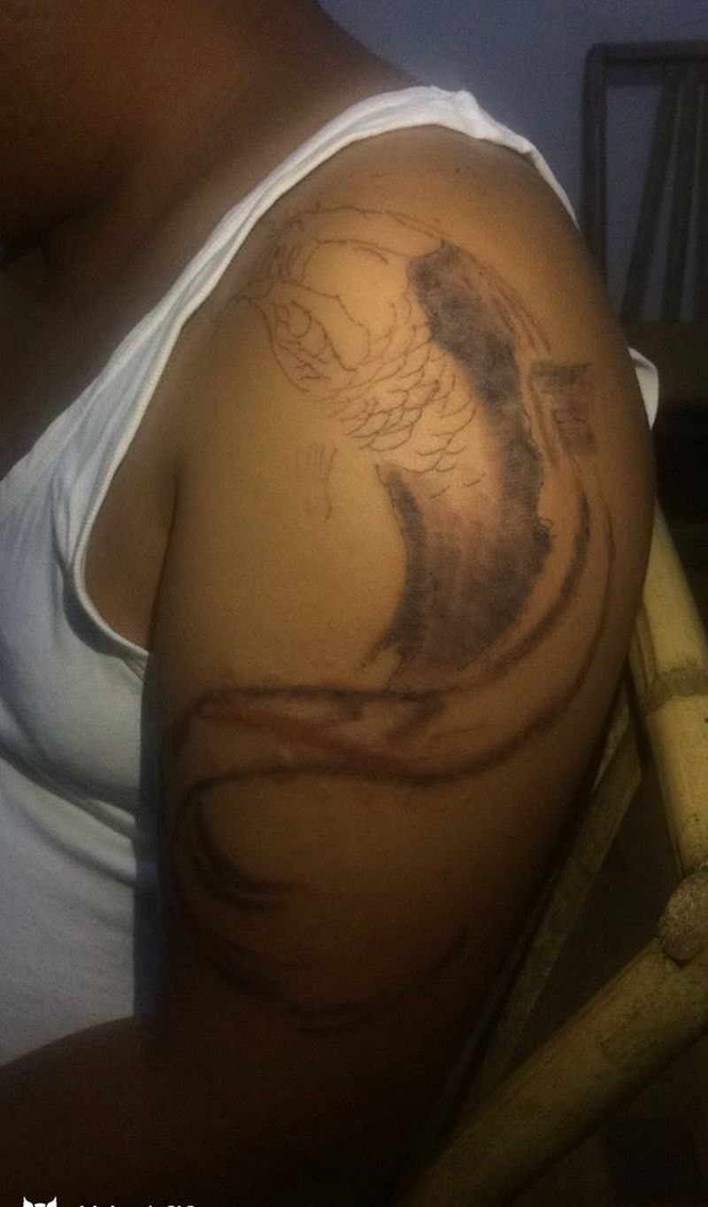 哈哈，旧图修饰，纹身图片