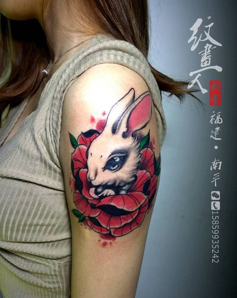 兔子纹身图片