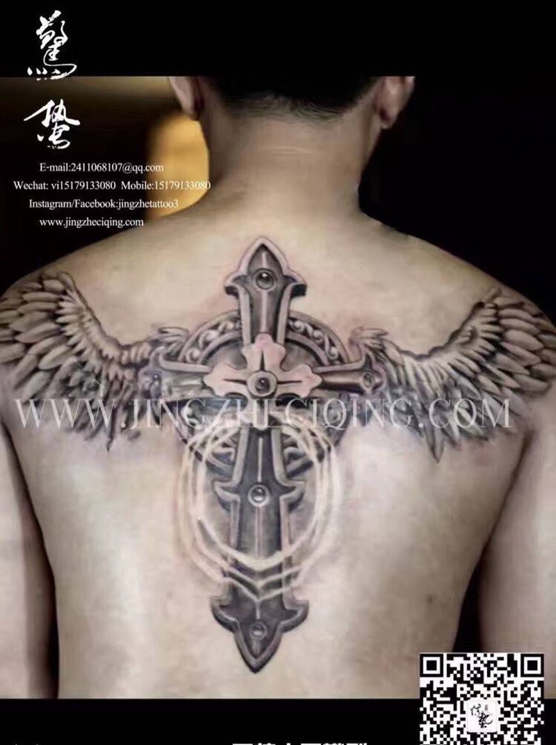 十字架纹身图片