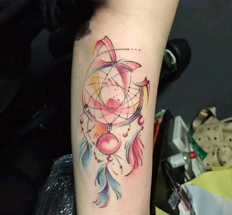 V师傅作品 水彩纹身图片