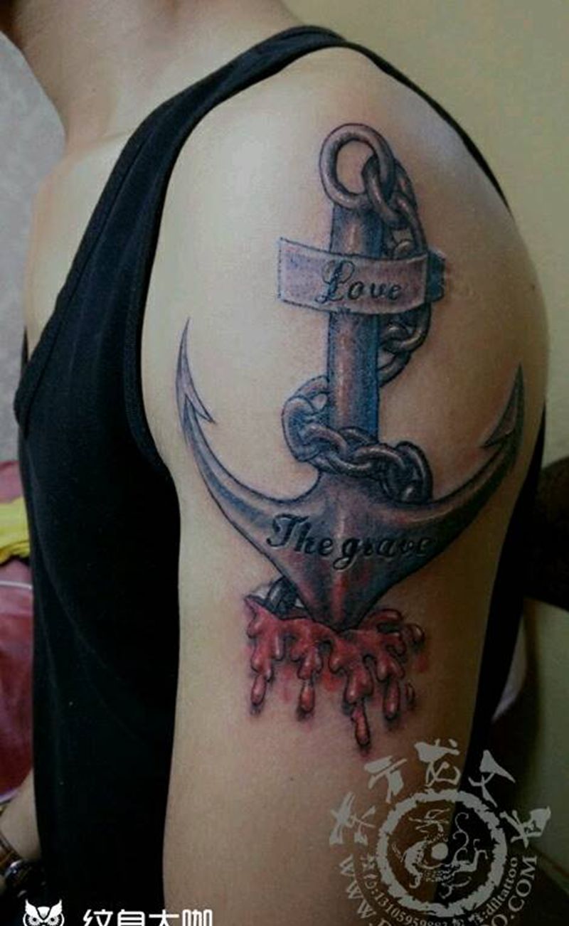 铁锚纹身图纹身图片