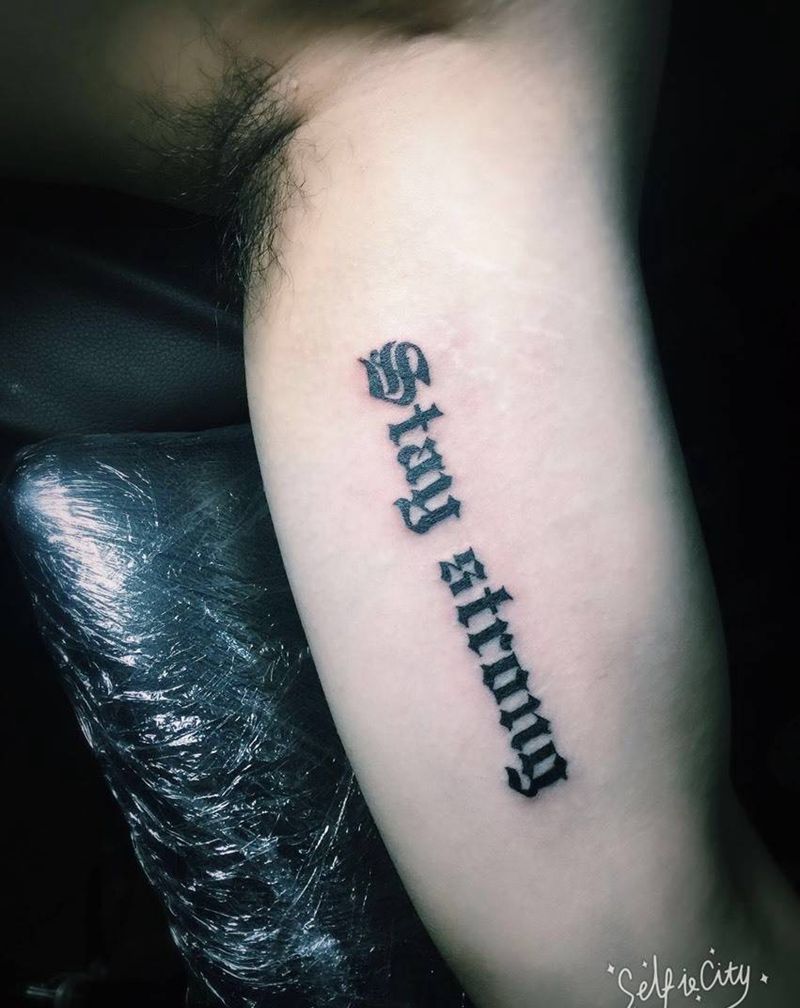 哥特字体设计纹身图片