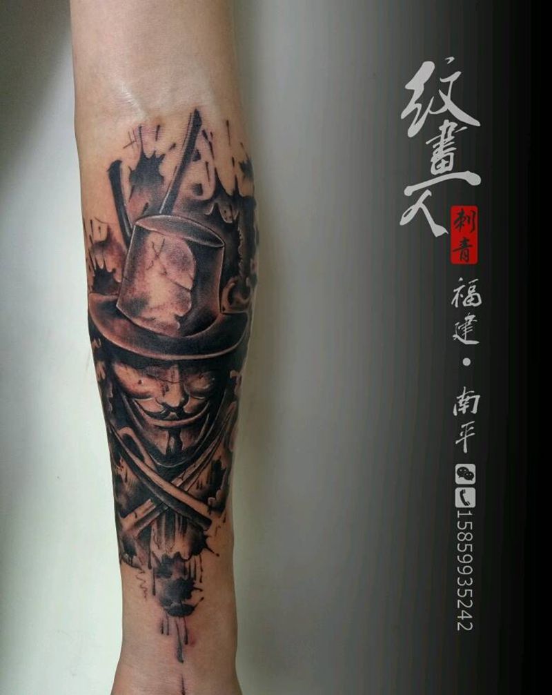 v字仇杀队纹身图片