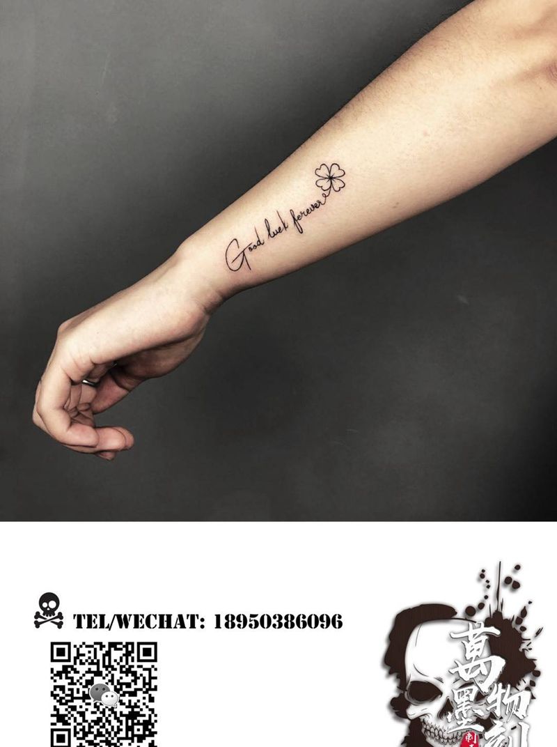 小英文纹身图片_手臂手部几何点刺纹身图案