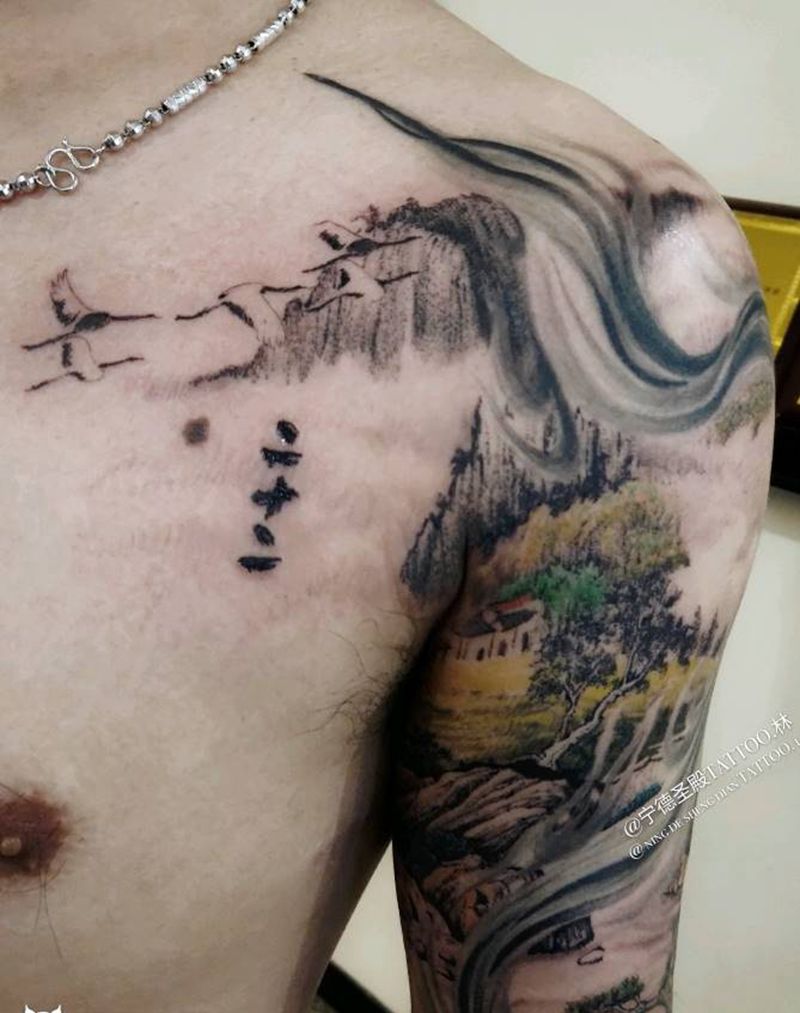 旧图添加纹身图片_手臂纹身图案