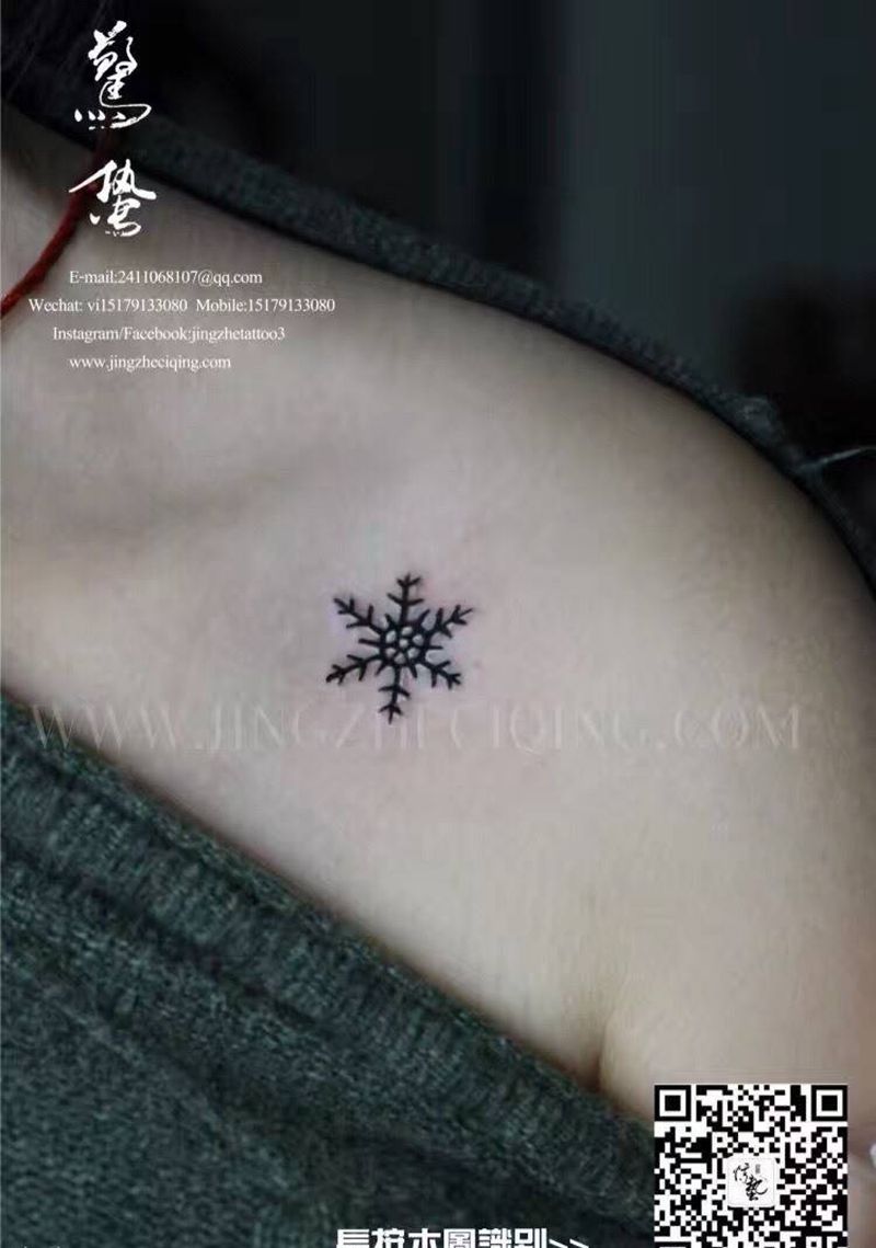 雪花纹身图片