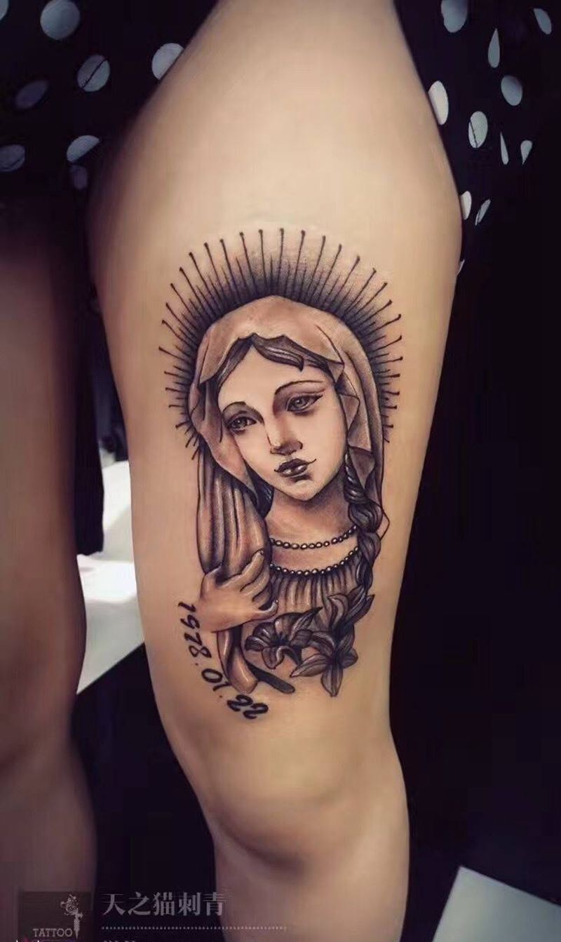 老欧美纹身图片_成品欧美习俗人物宗教纹身图案