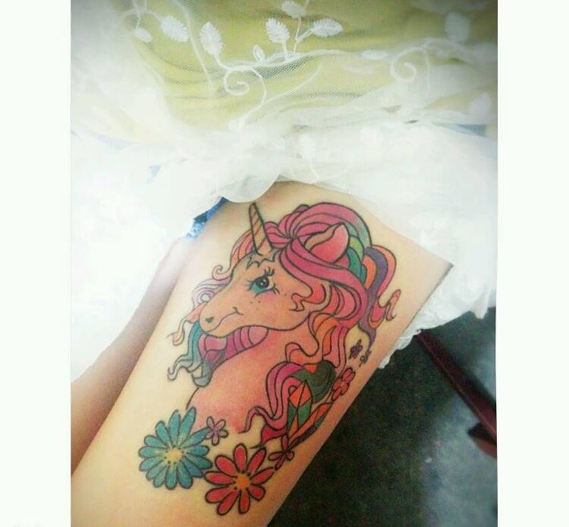 独角兽纹身图片