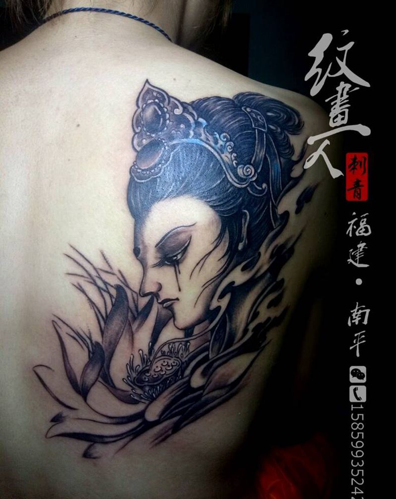 菩萨（遮盖）纹身图片