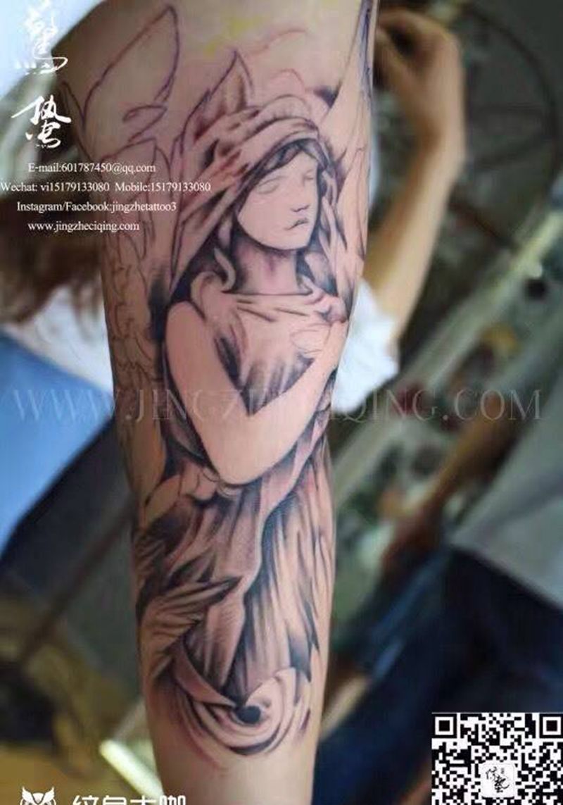 花臂未完待续纹身图片