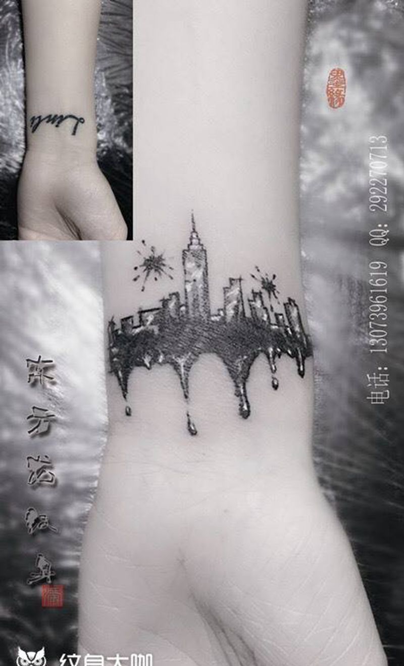 遮盖纹身纹身图片_成品手部手臂静物东方龙宁德纹身图案