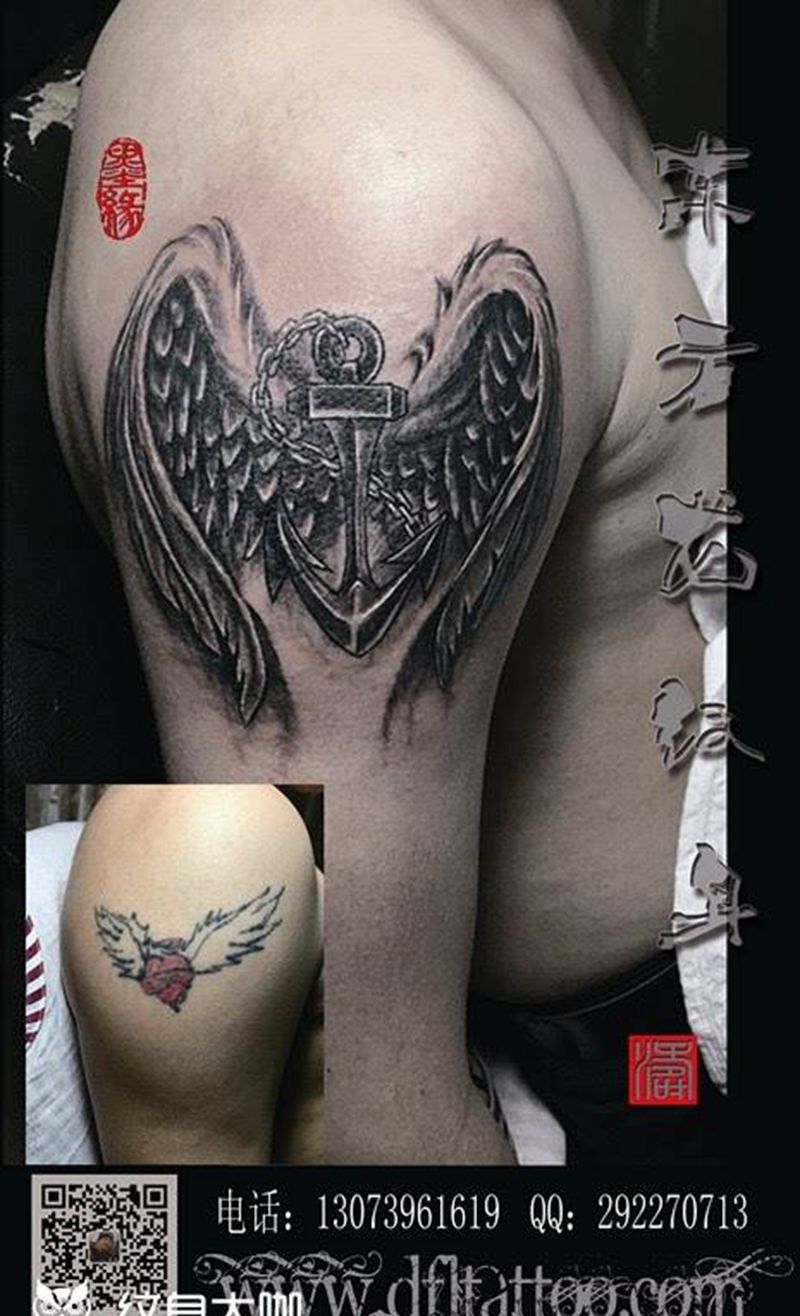 遮盖纹身纹身图片_成品手臂纹身图案