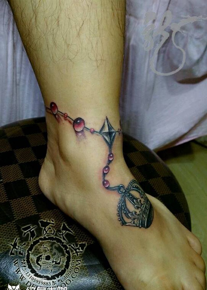 脚链纹身纹身图片