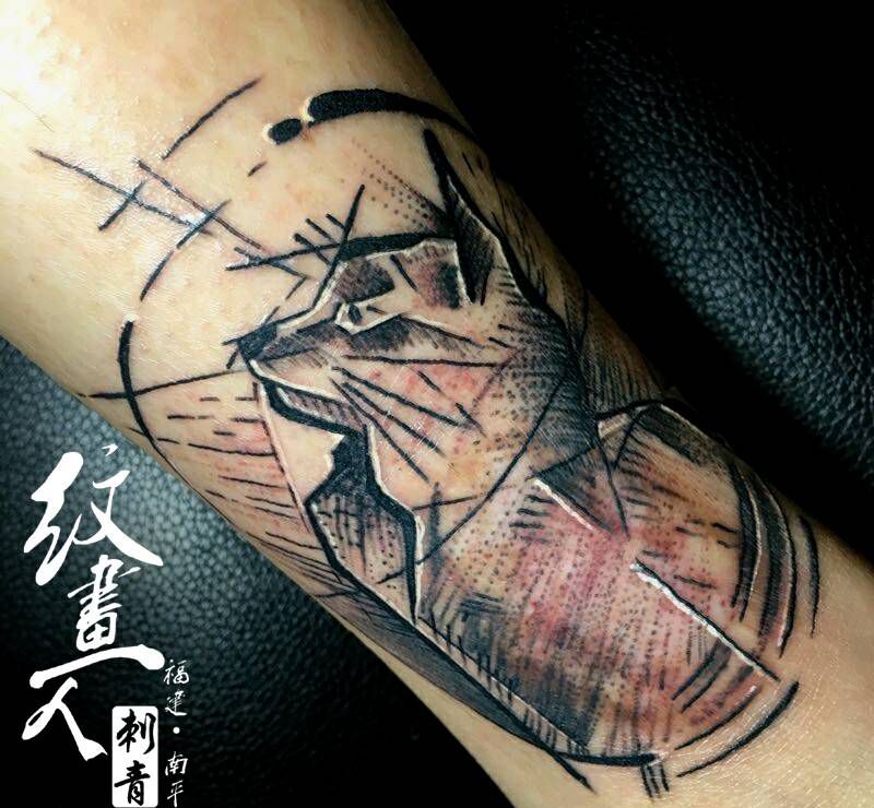 疤痕遮盖纹身图片