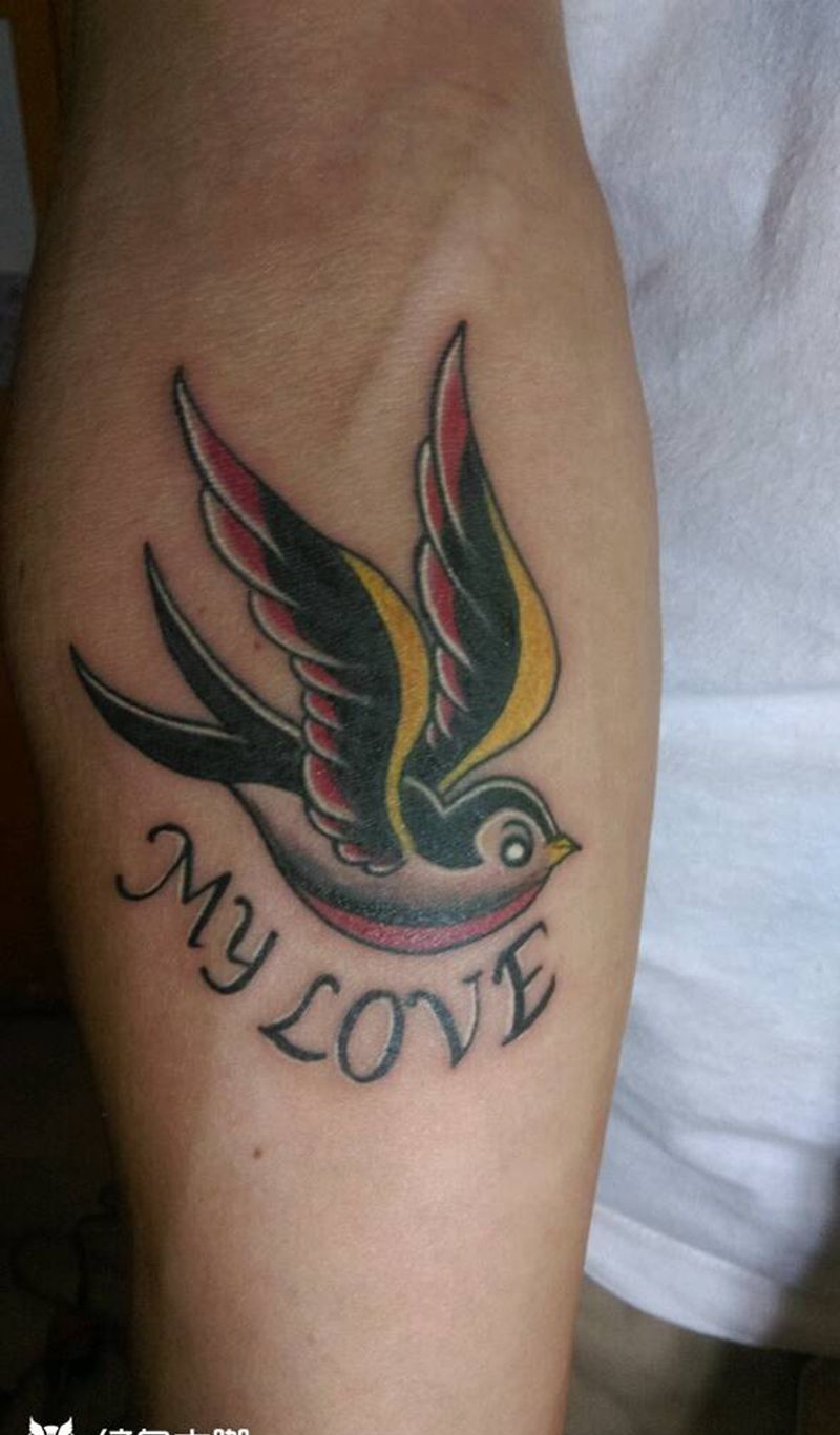 欧美风纹身图片_手臂欧美动物纹身图案