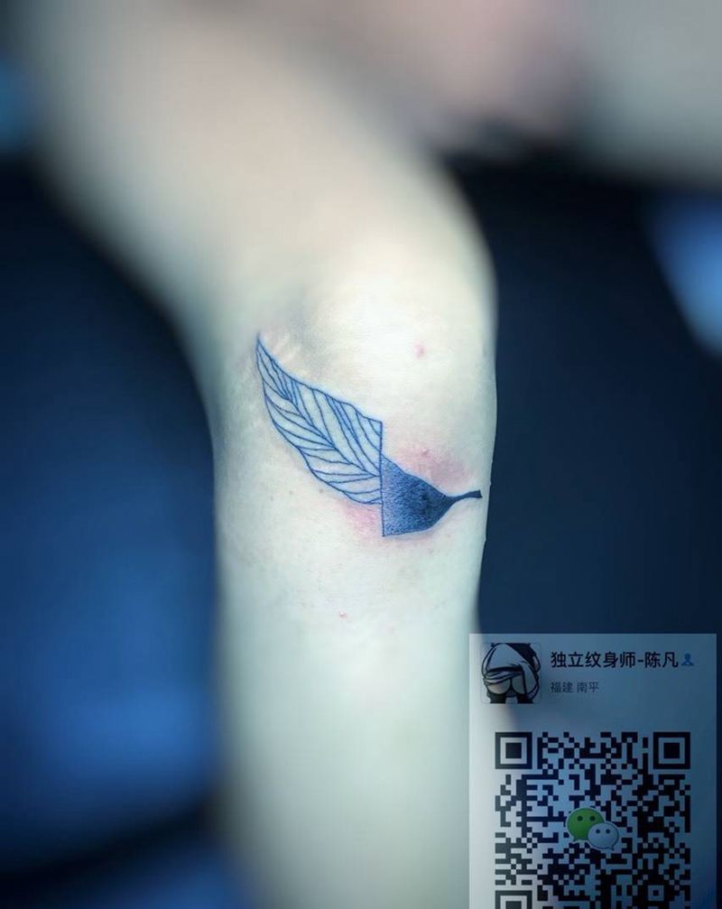 疤痕遮盖作品纹身图片_成品腿部清新欧美几何静物植物贴纸原创纹身图案