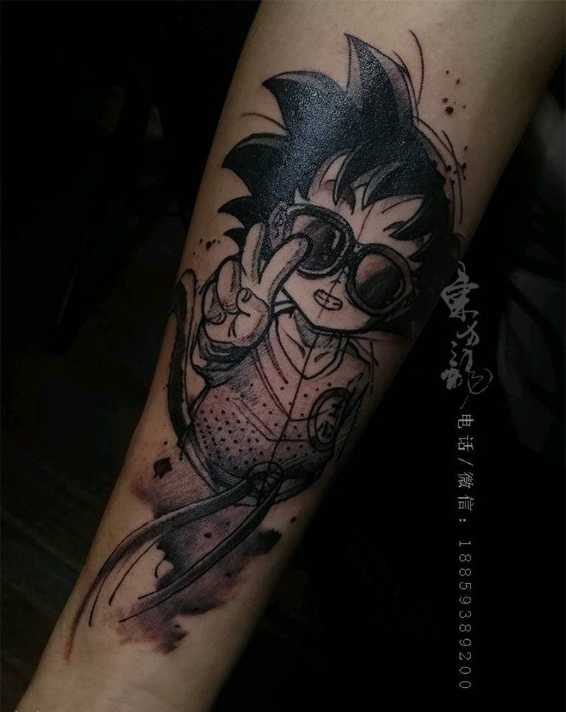 卡通人物纹身纹身图片_手臂卡通人物纹身图案