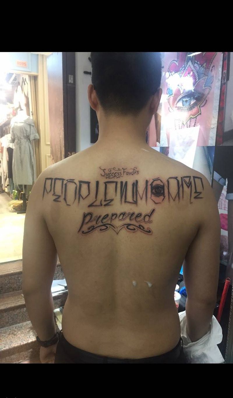 其卡诺字幕纹身图片