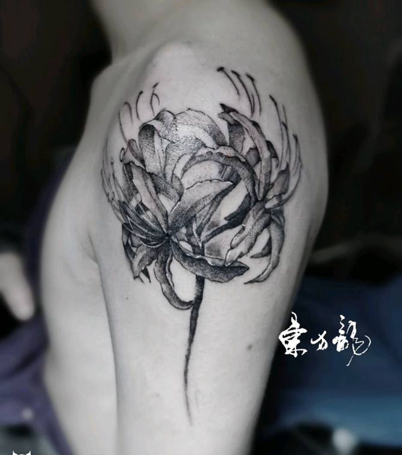 彼岸花纹身纹身图片_手臂彼岸花纹身图案