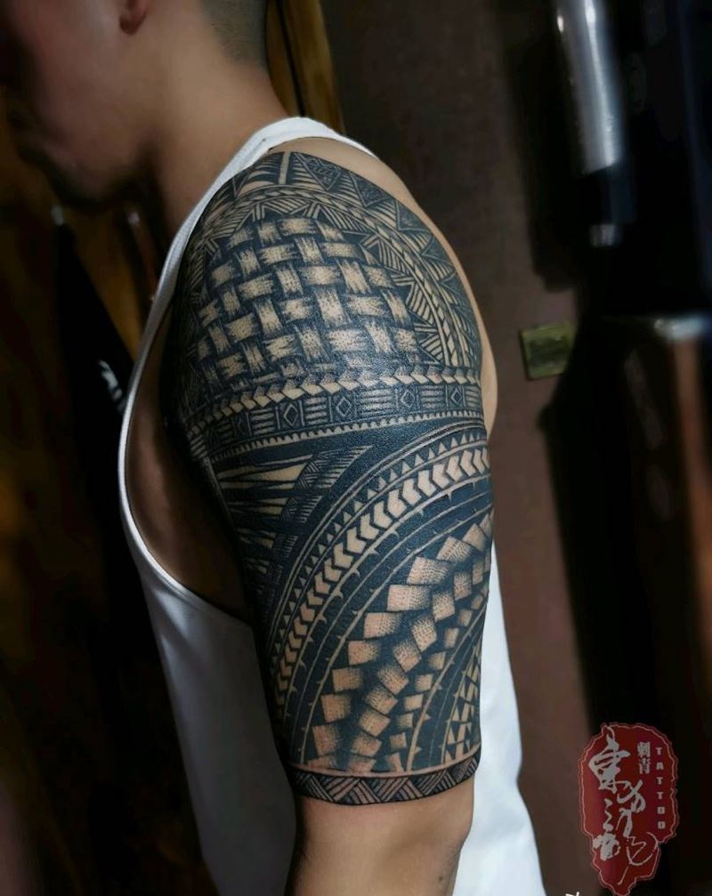 玛雅图腾纹身图片_手臂图腾纹身图案