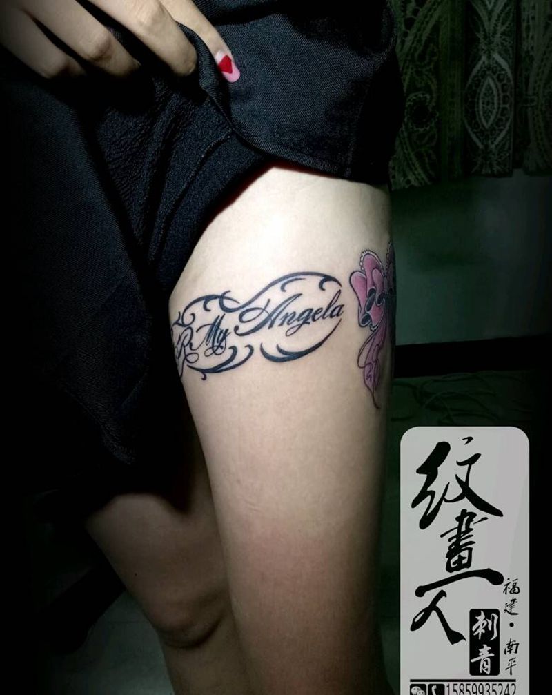 蝴蝶结纹身图片