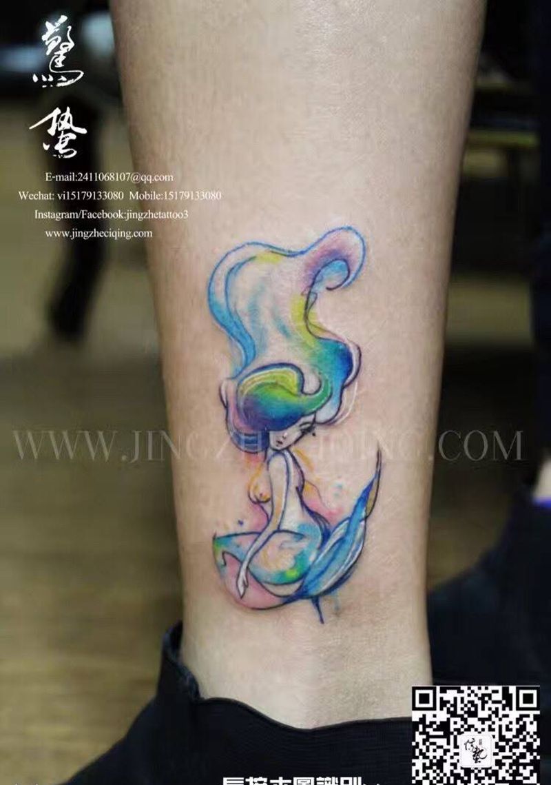 美人鱼纹身图片