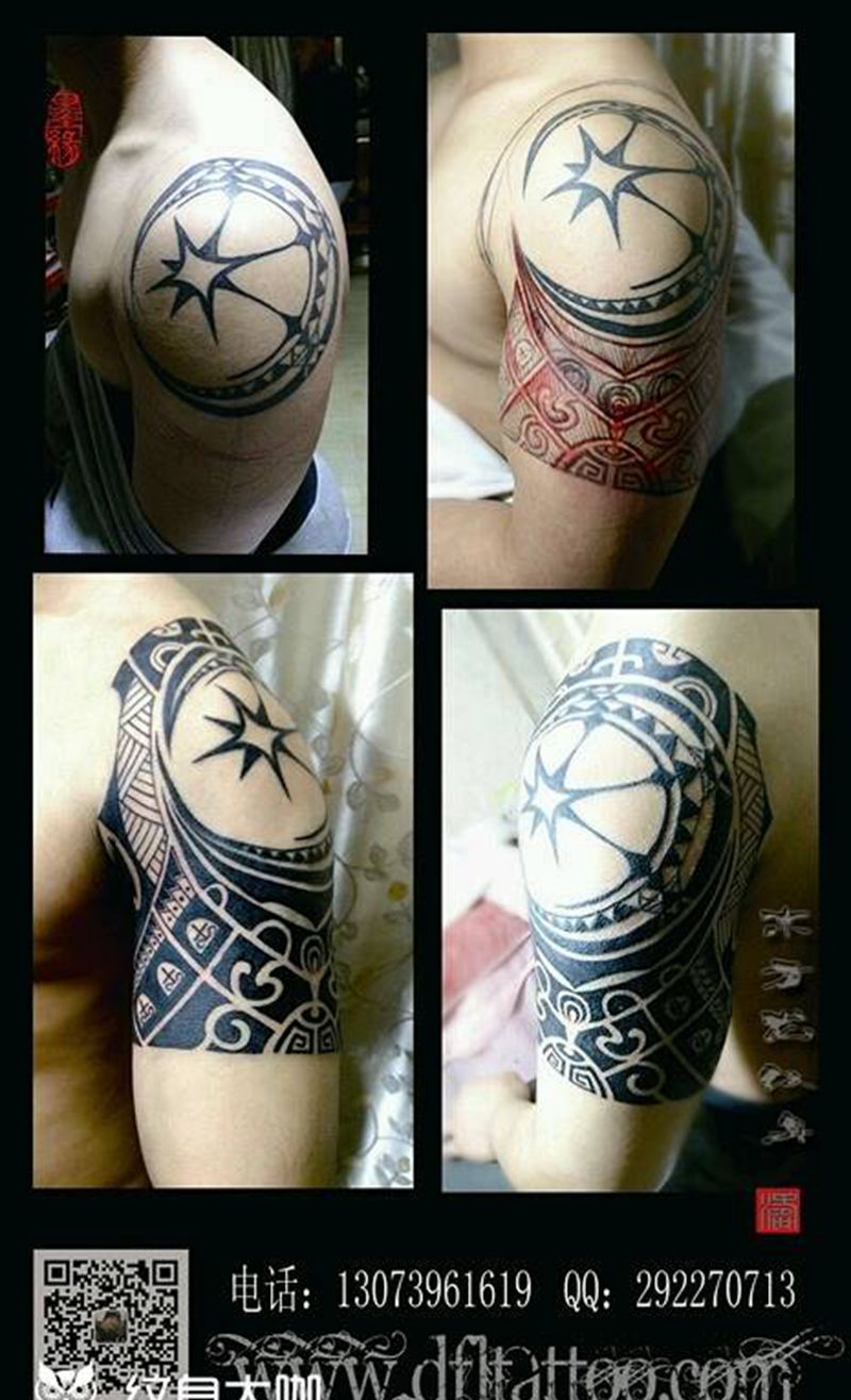 图腾纹身纹身图片_手臂图腾原创成品纹身图案