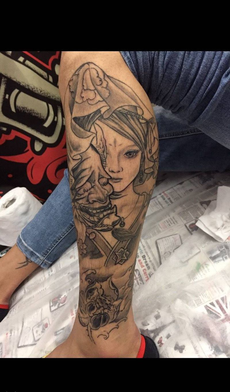 艺妓恢复后纹身图片