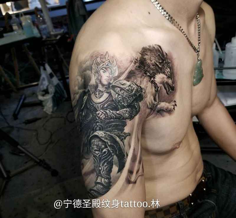 二郎真君纹身图片