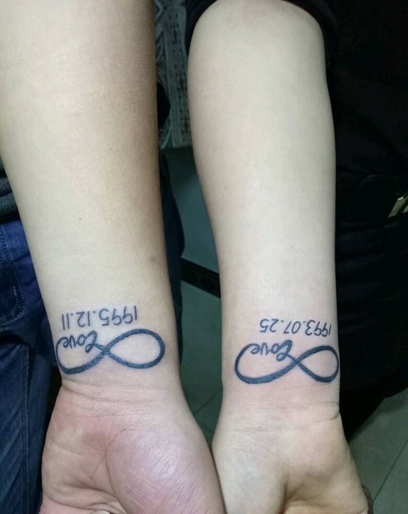 情侣纹身  无限纹身图片