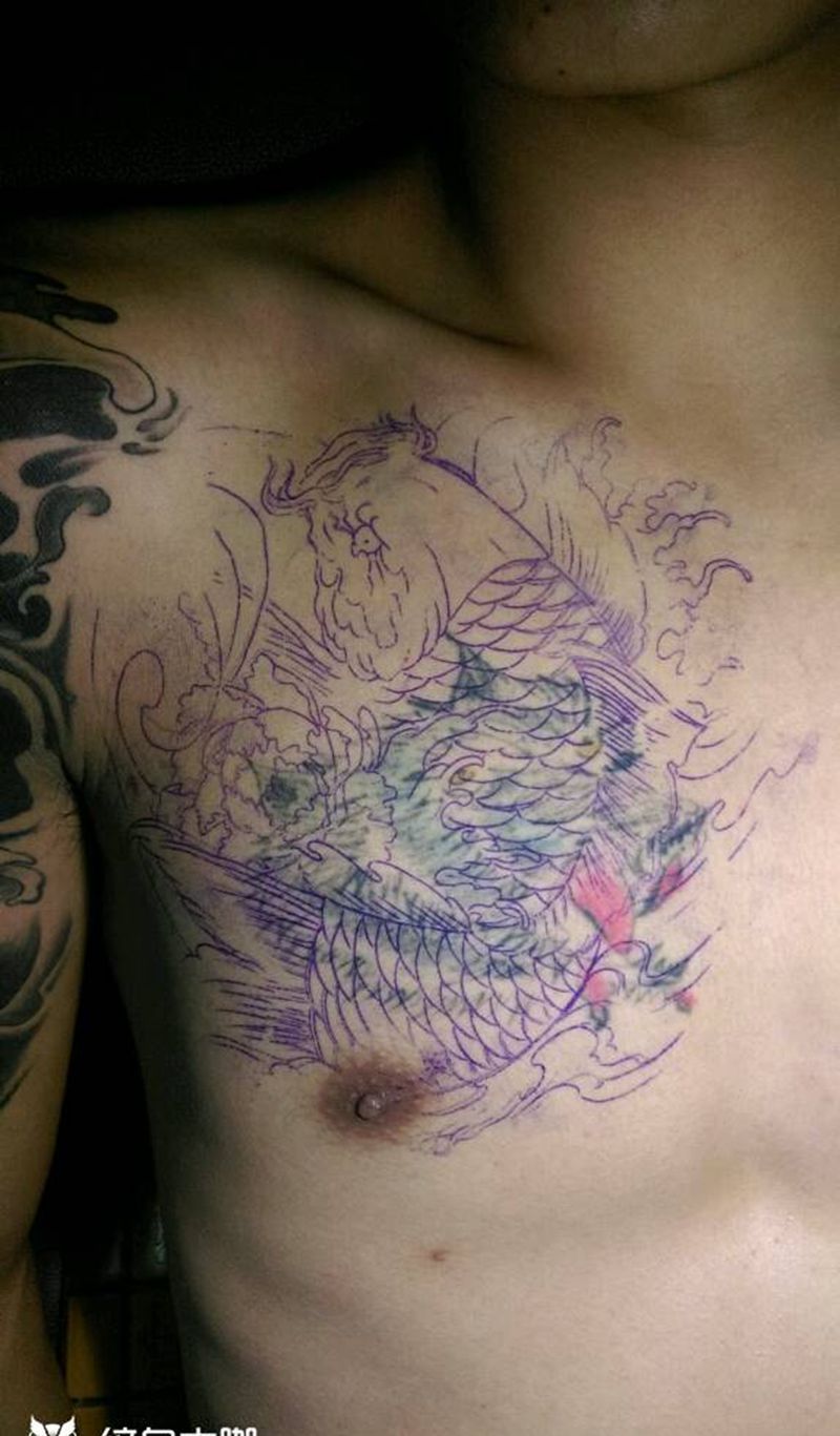 遮盖作品  衔接半钾纹身图片