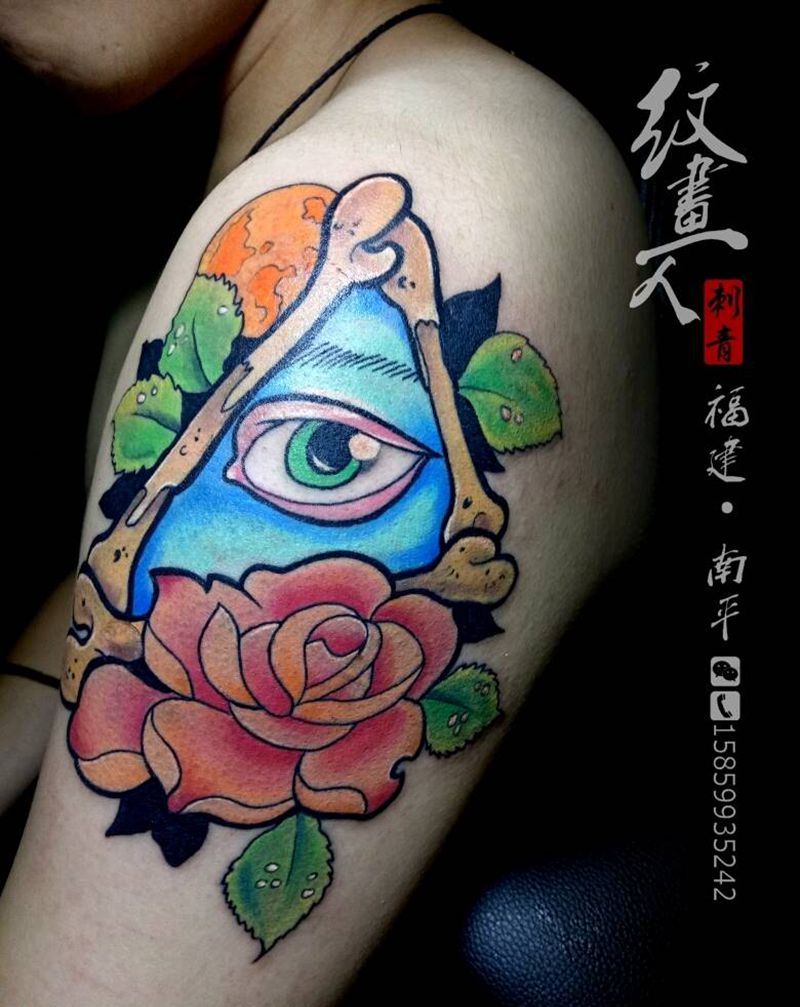 上帝之眼纹身图片