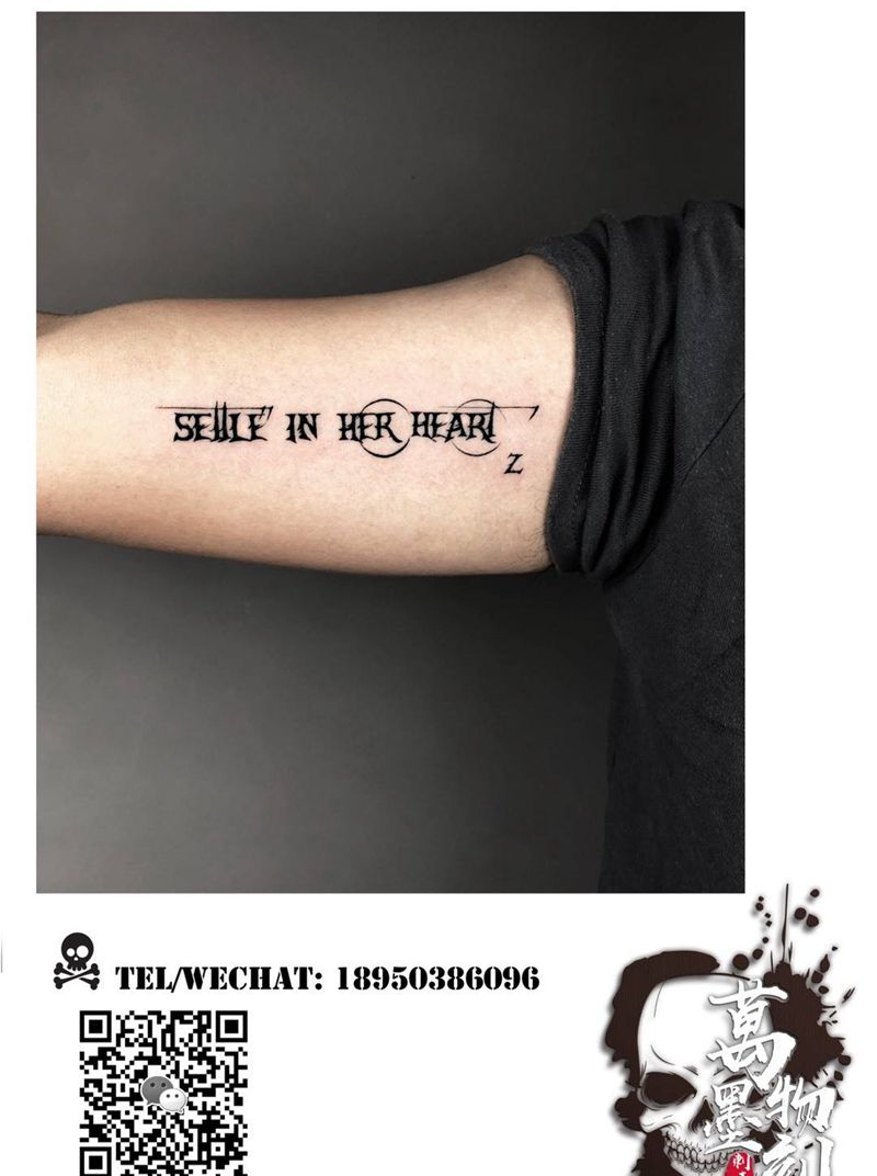 哥特英文纹身图片