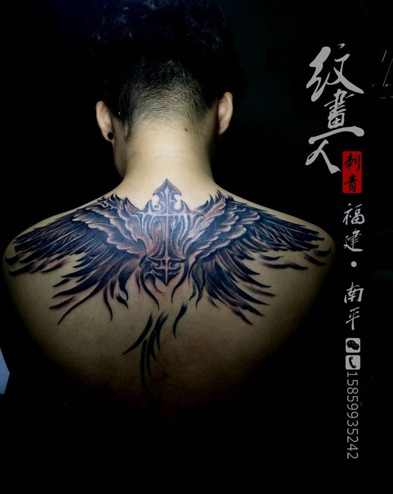 天使之翼纹身图片