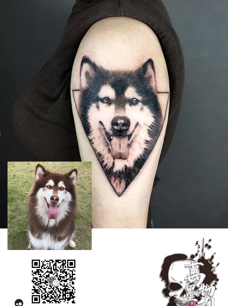 它叫红豆纹身图片_手部手臂欧美写实几何纹身图案