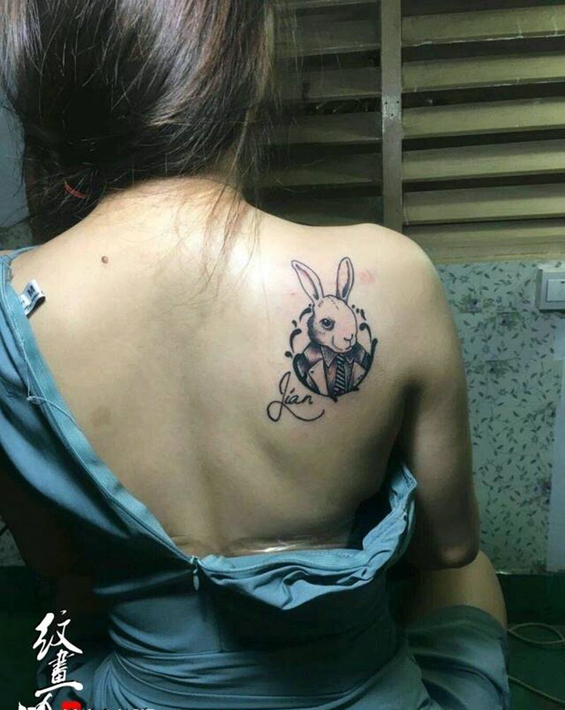 兔先生纹身图片
