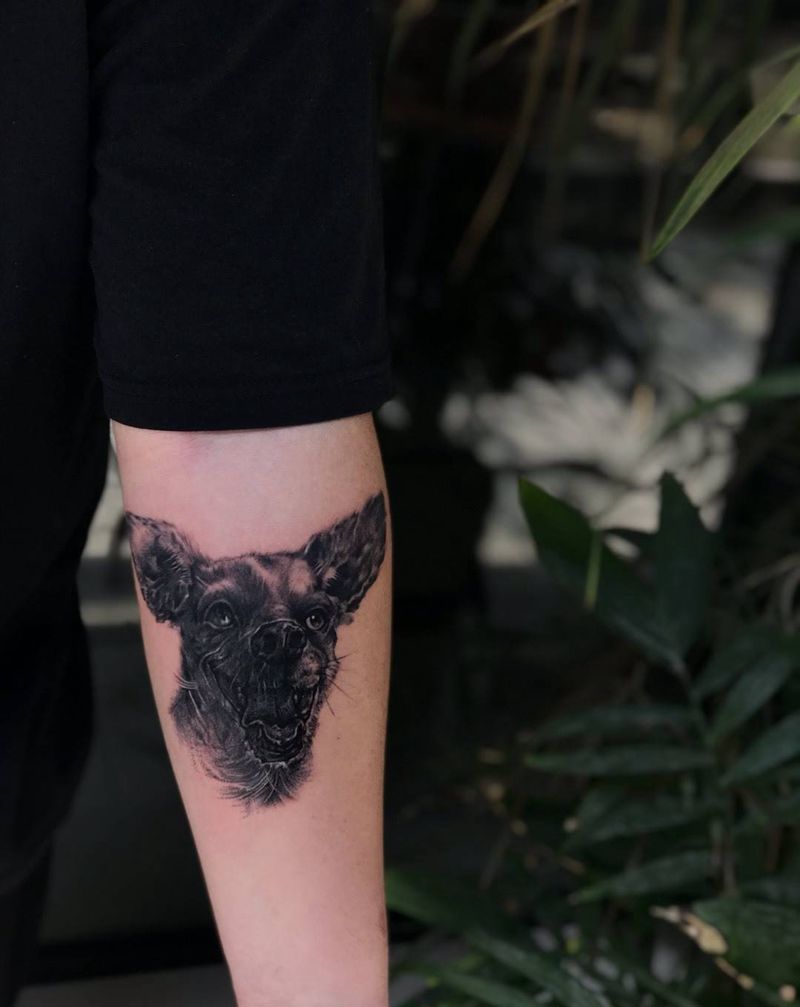 狗纹身图片