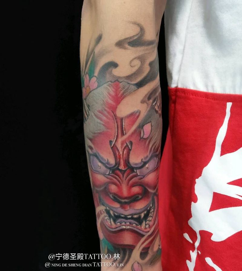 班若纹身图片_手臂纹身图案