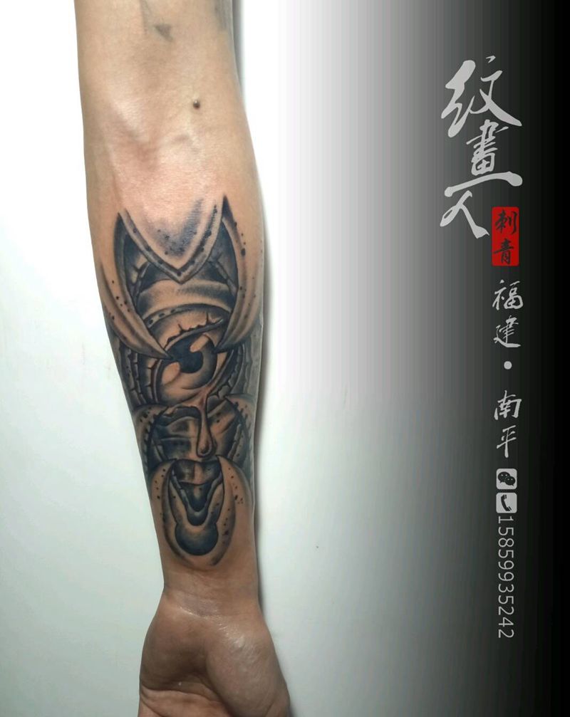 生化3D眼睛纹身图片