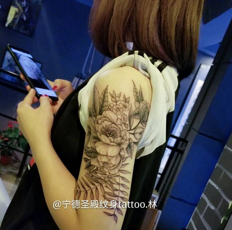 余生再无倾城色 一草一木皆相思纹身图片