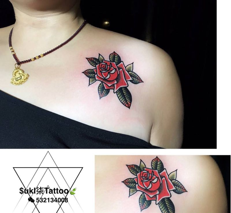 送给老妈的第一个纹身❤️纹身图片